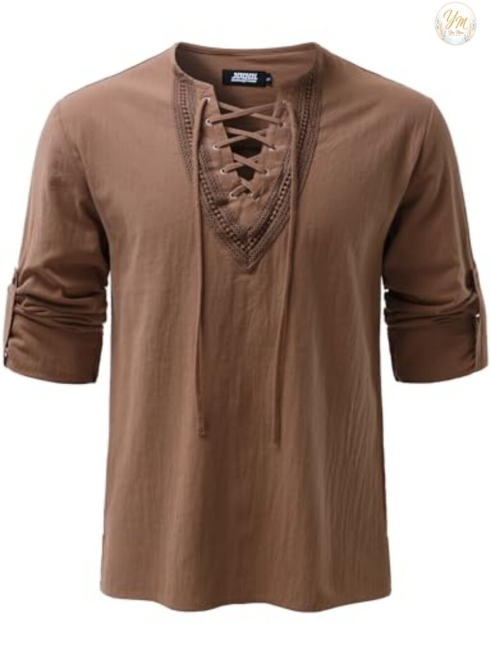 Mens Renaissance Shirt Medieval Pirate Viking Tunic Halloween Costume